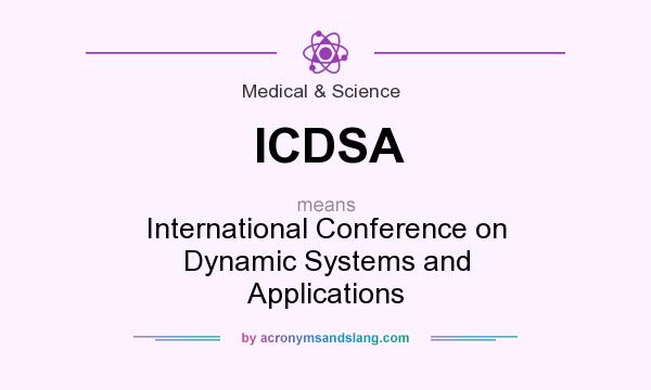 What does ICDSA mean? It stands for International Conference on Dynamic Systems and Applications