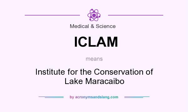 What does ICLAM mean? It stands for Institute for the Conservation of Lake Maracaibo
