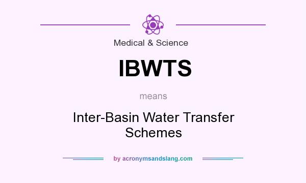 What does IBWTS mean? It stands for Inter-Basin Water Transfer Schemes