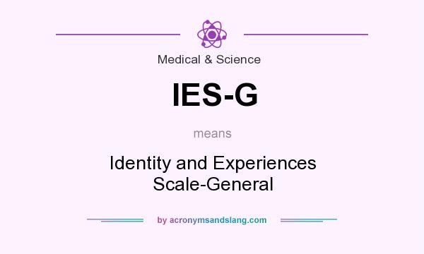 What does IES-G mean? It stands for Identity and Experiences Scale-General