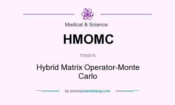 What does HMOMC mean? It stands for Hybrid Matrix Operator-Monte Carlo