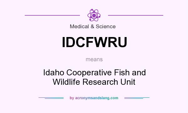 What does IDCFWRU mean? It stands for Idaho Cooperative Fish and Wildlife Research Unit