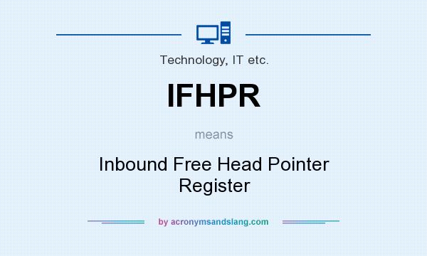 What does IFHPR mean? It stands for Inbound Free Head Pointer Register