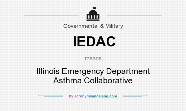 What does IEDAC mean? It stands for Illinois Emergency Department Asthma Collaborative