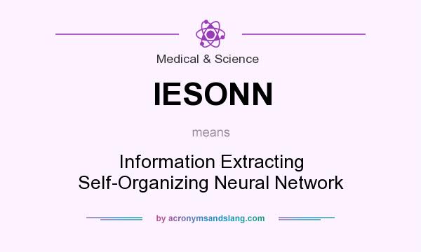 What does IESONN mean? It stands for Information Extracting Self-Organizing Neural Network