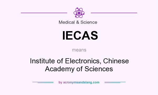 What does IECAS mean? It stands for Institute of Electronics, Chinese Academy of Sciences