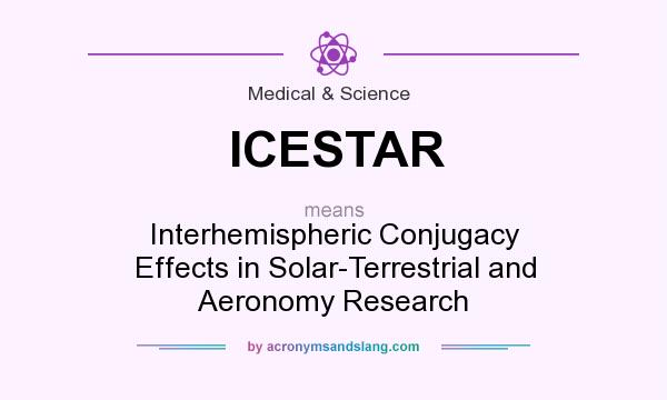 What does ICESTAR mean? It stands for Interhemispheric Conjugacy Effects in Solar-Terrestrial and Aeronomy Research