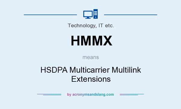 What does HMMX mean? It stands for HSDPA Multicarrier Multilink Extensions