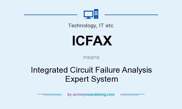 What does ICFAX mean? It stands for Integrated Circuit Failure Analysis Expert System