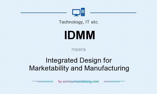 What does IDMM mean? It stands for Integrated Design for Marketability and Manufacturing
