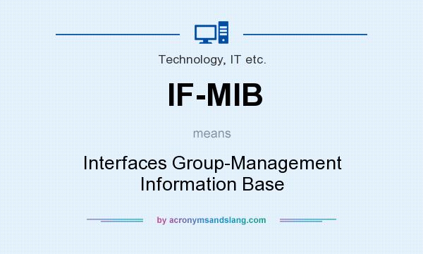 What does IF-MIB mean? It stands for Interfaces Group-Management Information Base
