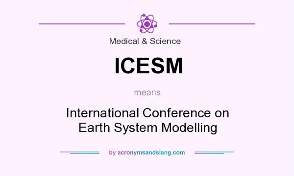 What does ICESM mean? It stands for International Conference on Earth System Modelling