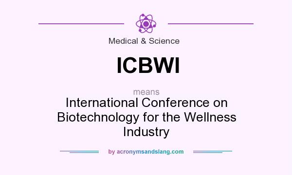 What does ICBWI mean? It stands for International Conference on Biotechnology for the Wellness Industry