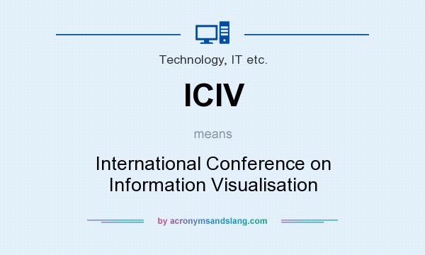 What does ICIV mean? It stands for International Conference on Information Visualisation