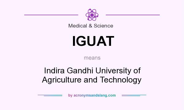What does IGUAT mean? It stands for Indira Gandhi University of Agriculture and Technology