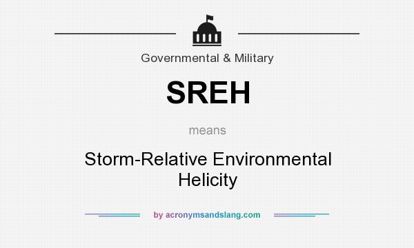 What does SREH mean? It stands for Storm-Relative Environmental Helicity