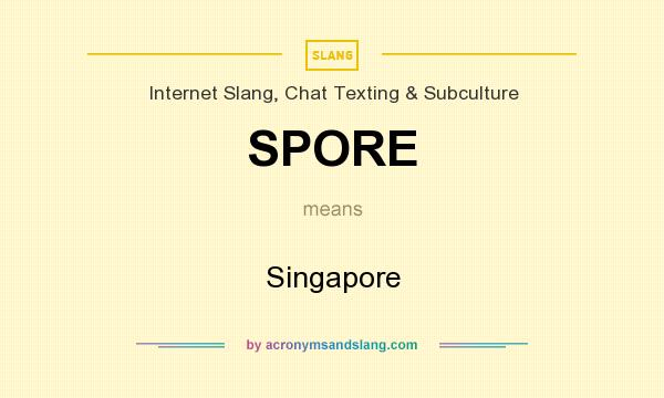 What does SPORE mean? It stands for Singapore
