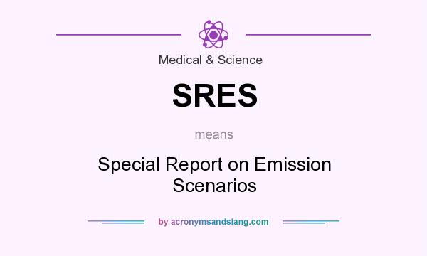 What does SRES mean? It stands for Special Report on Emission Scenarios