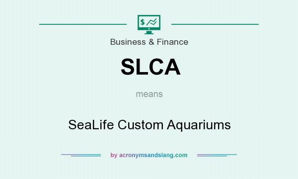 What does SLCA mean? It stands for SeaLife Custom Aquariums