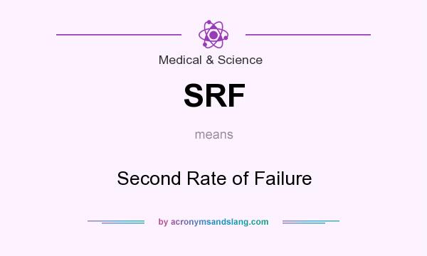What does SRF mean? It stands for Second Rate of Failure