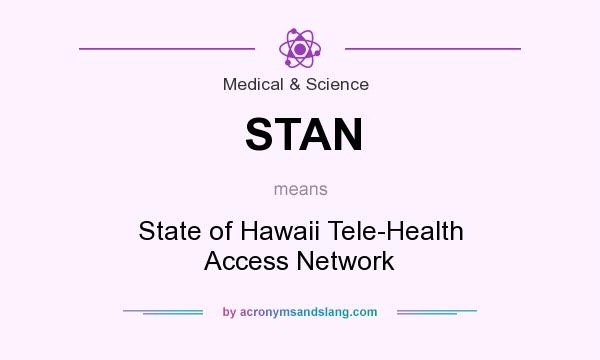 What does STAN mean? It stands for State of Hawaii Tele-Health Access Network
