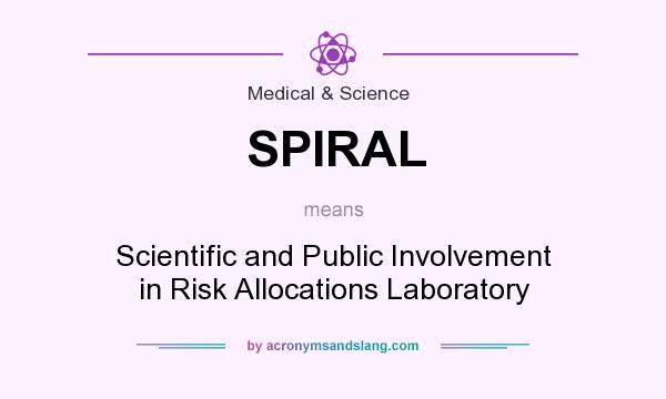 What does SPIRAL mean? It stands for Scientific and Public Involvement in Risk Allocations Laboratory