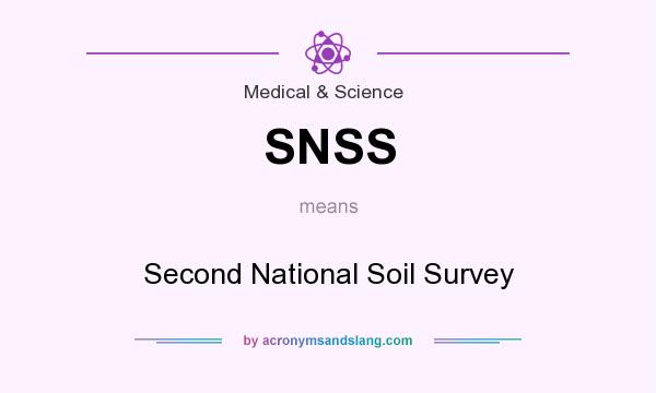 What does SNSS mean? It stands for Second National Soil Survey