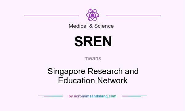 What does SREN mean? It stands for Singapore Research and Education Network