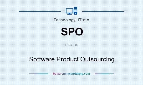 What does SPO mean? It stands for Software Product Outsourcing