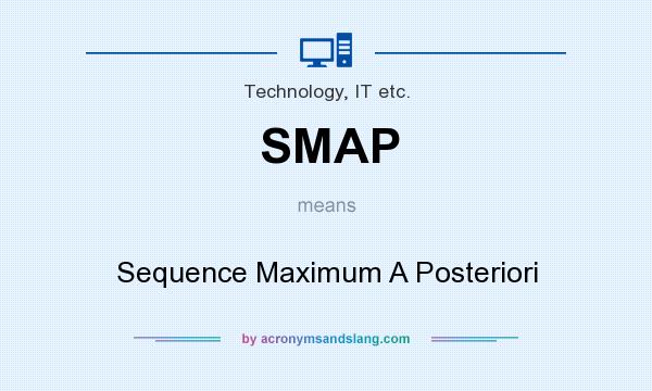 What does SMAP mean? It stands for Sequence Maximum A Posteriori