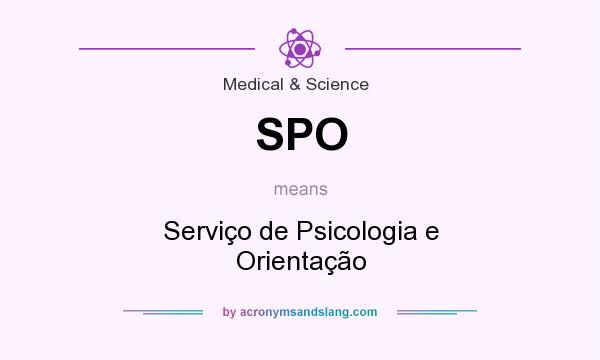 What does SPO mean? It stands for Serviço de Psicologia e Orientação