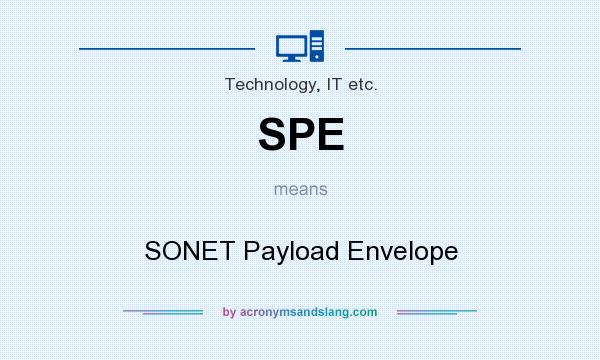 What does SPE mean? It stands for SONET Payload Envelope