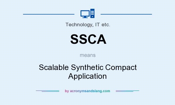 What does SSCA mean? It stands for Scalable Synthetic Compact Application