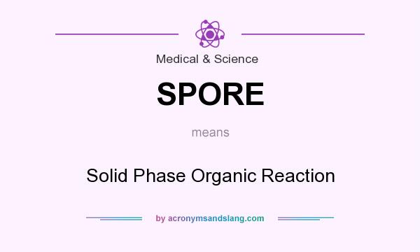 What does SPORE mean? It stands for Solid Phase Organic Reaction