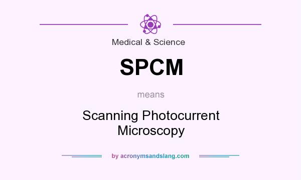 What does SPCM mean? It stands for Scanning Photocurrent Microscopy