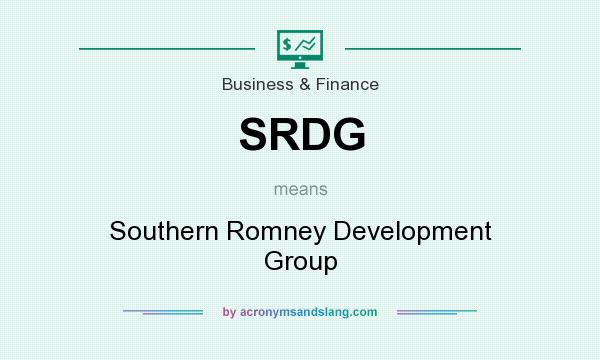 What does SRDG mean? It stands for Southern Romney Development Group