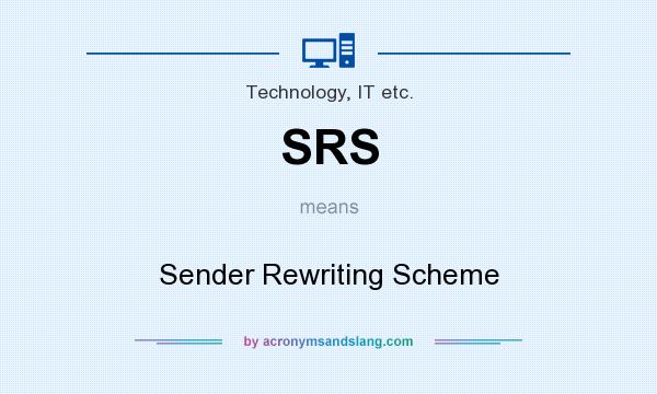 What does SRS mean? It stands for Sender Rewriting Scheme