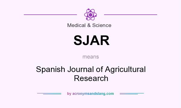What does SJAR mean? It stands for Spanish Journal of Agricultural Research