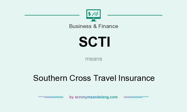 What does SCTI mean? It stands for Southern Cross Travel Insurance