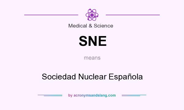 What does SNE mean? It stands for Sociedad Nuclear Española