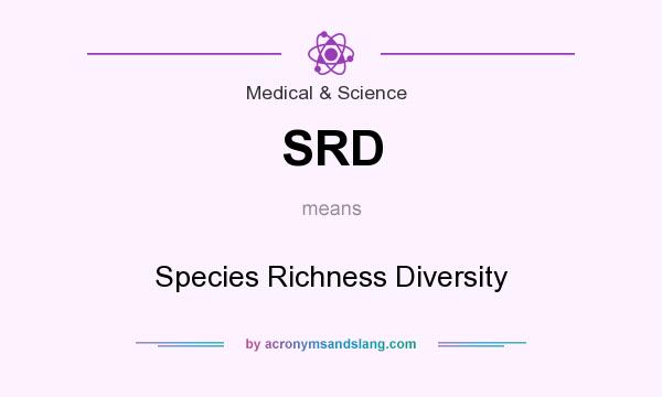 What does SRD mean? It stands for Species Richness Diversity