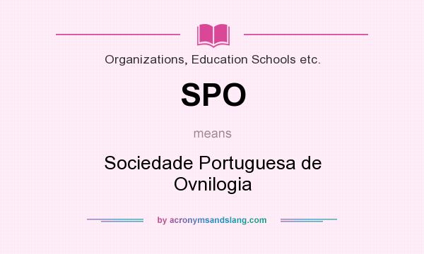 What does SPO mean? It stands for Sociedade Portuguesa de Ovnilogia