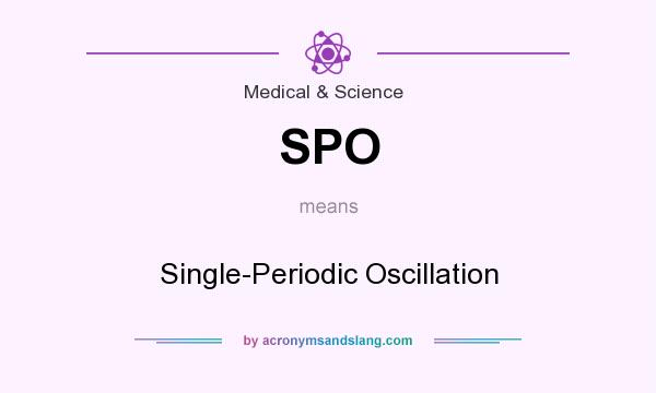 What does SPO mean? It stands for Single-Periodic Oscillation