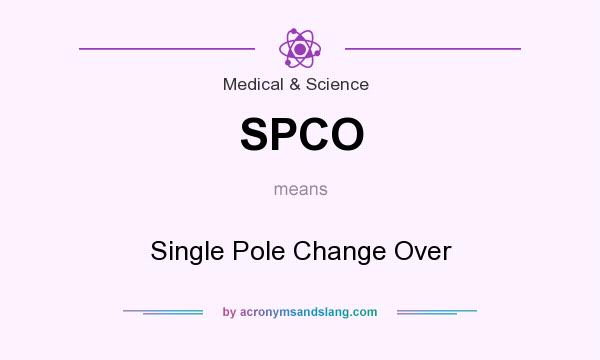 What does SPCO mean? It stands for Single Pole Change Over