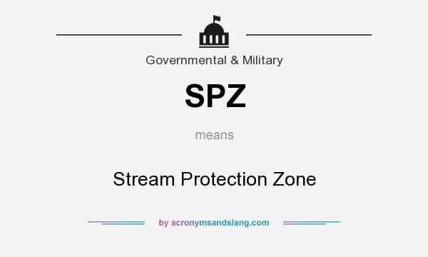 What does SPZ mean? It stands for Stream Protection Zone