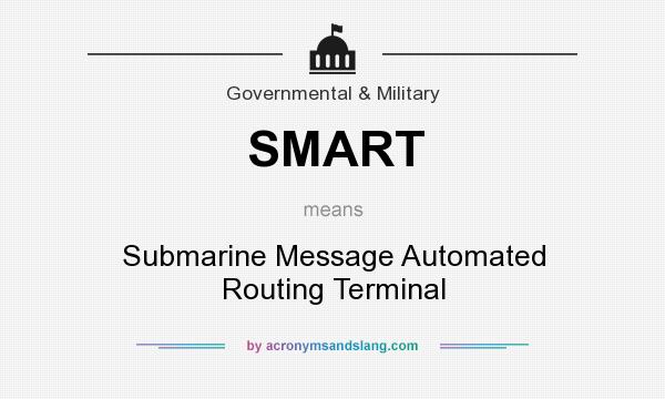 What does SMART mean? It stands for Submarine Message Automated Routing Terminal