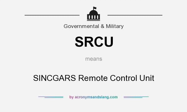 What does SRCU mean? It stands for SINCGARS Remote Control Unit