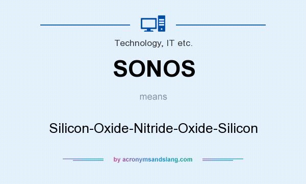 What does SONOS mean? It stands for Silicon-Oxide-Nitride-Oxide-Silicon