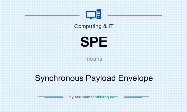 What does SPE mean? It stands for Synchronous Payload Envelope