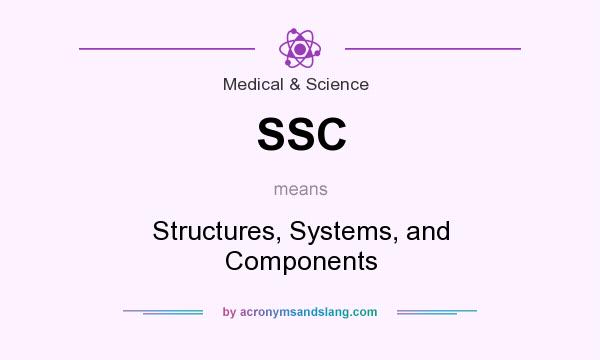 What does SSC mean? It stands for Structures, Systems, and Components